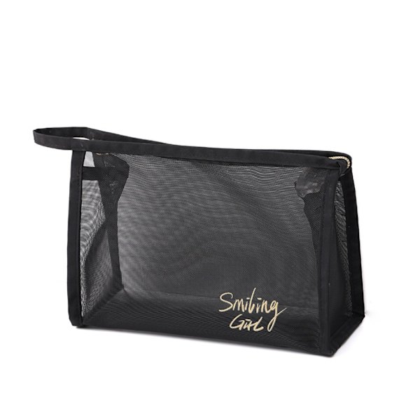 Mesh kosmetiktaske Makeuptaske SORT G G Black G-G