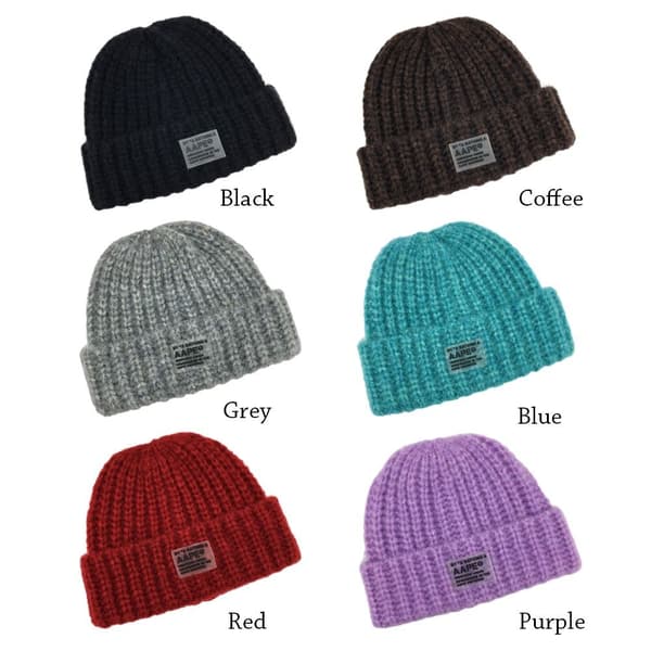 Knitted Hat Beanie Hatut PUNAINEN red