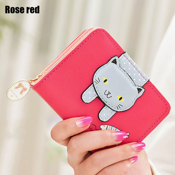 Kort lommebok myntpung ROSE RED rose red