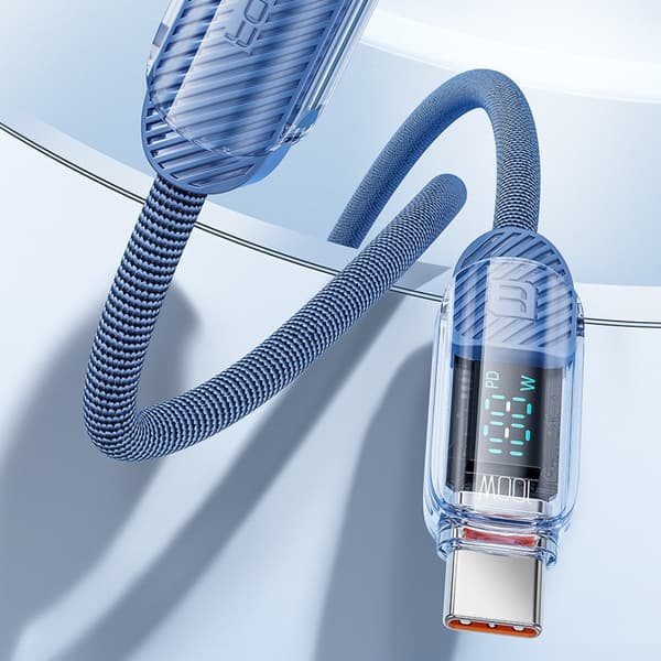 Mobil datakabel Laddkabel BLÅ 2M Blue 2m