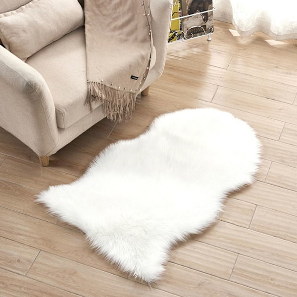 Sofa Pude Tæpper Soveværelse Gulvmåtte HVID white