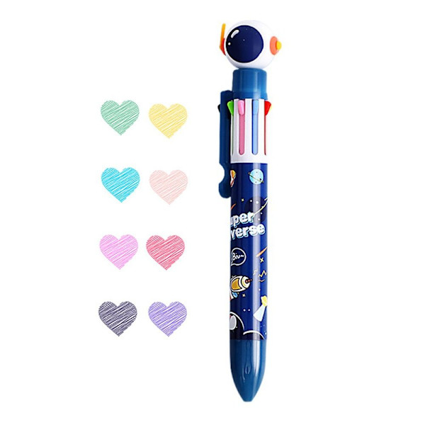2 STK Kuglepen Neutral Pen 01-8FARVER 01-8FARVER 01-8Colors