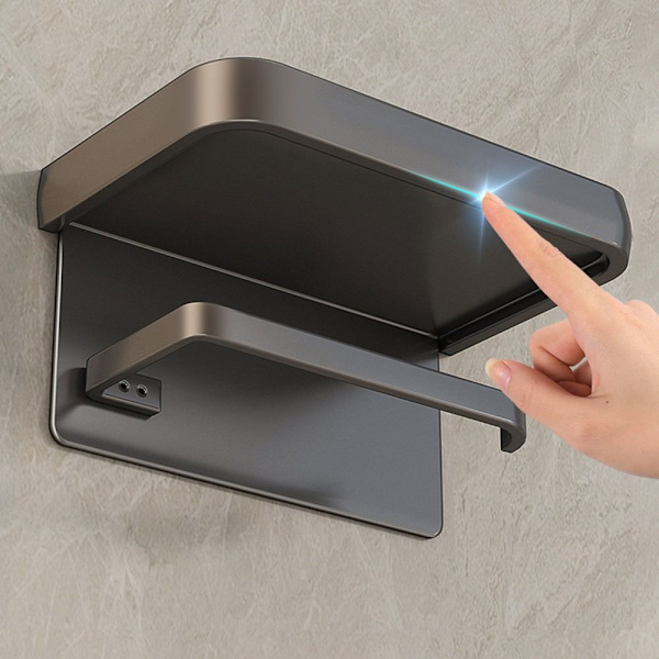 WC-rullan pidike WC-paperiteline GREY SPACE ALUMIINI Grey Space aluminum-Space aluminum
