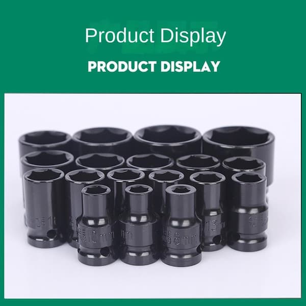 14 STK Shallow Socket Sockets IMPACT Socket Set Nøkkelsokkelsett 14PCS