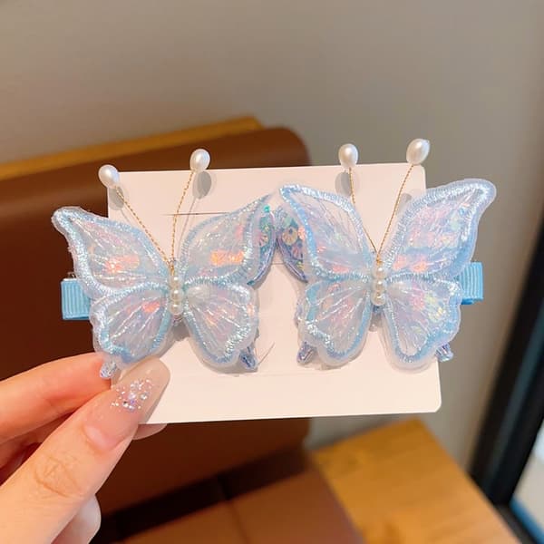 4/6 kpl Butterfly-hiusneulaklipsit A ​​A A