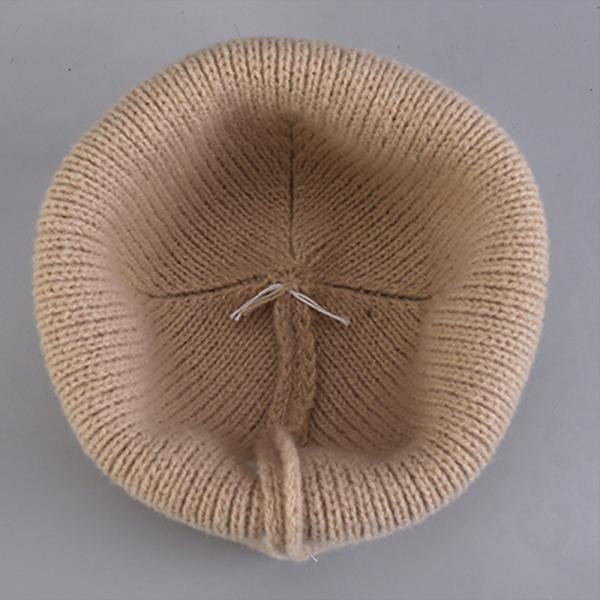 Brev Strikket Hue Pullover Hat SORT black