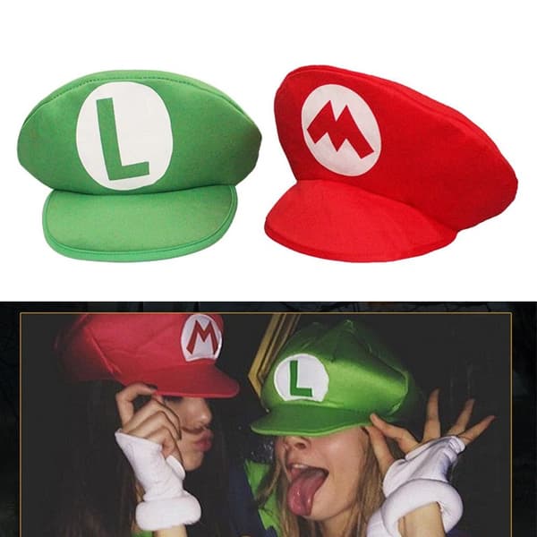 Cap Super Mario Cosplay Hatut PUNAINEN Red