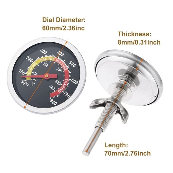 BBQ Temperatur Matlagningstermometer DIAMETER 6CM03 03 Diameter 6cm03