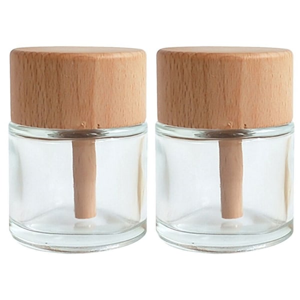2 Styck Tom Glas Diffuser Flaska Diffuser Flaskor Vas Aroma