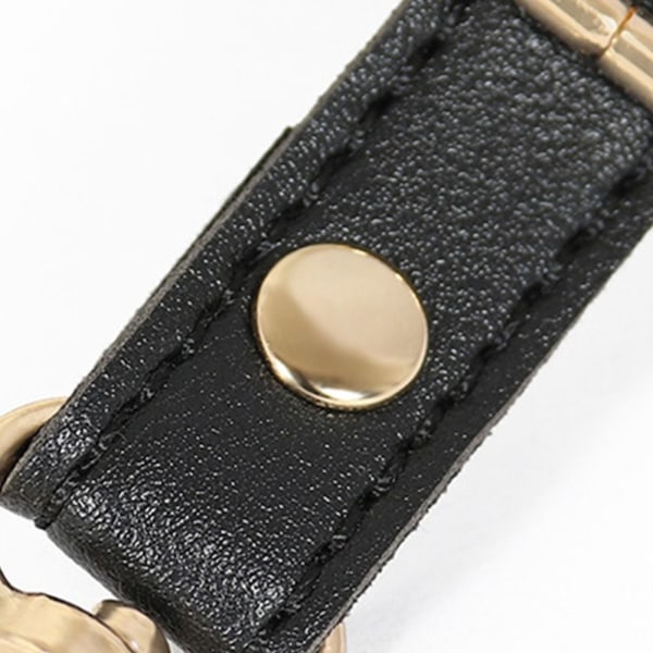 Læderrem Håndtaske bælter MØRKEBLÅ&GULD dark blue&gold
