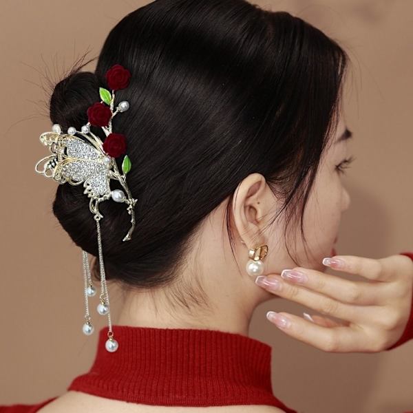 Rose Grab Clip Naisten hiusneula A A A