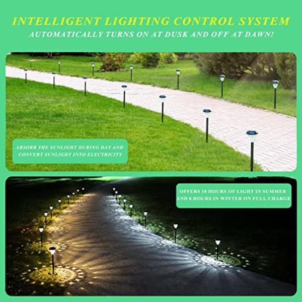 Solar Lamp Path Light WARM LIGHT LÄMPIMÄ VALO Warm Light
