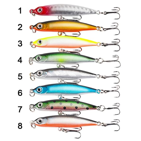 3st Sinking Minnow Wobblers Fiskedrag 2 2 2