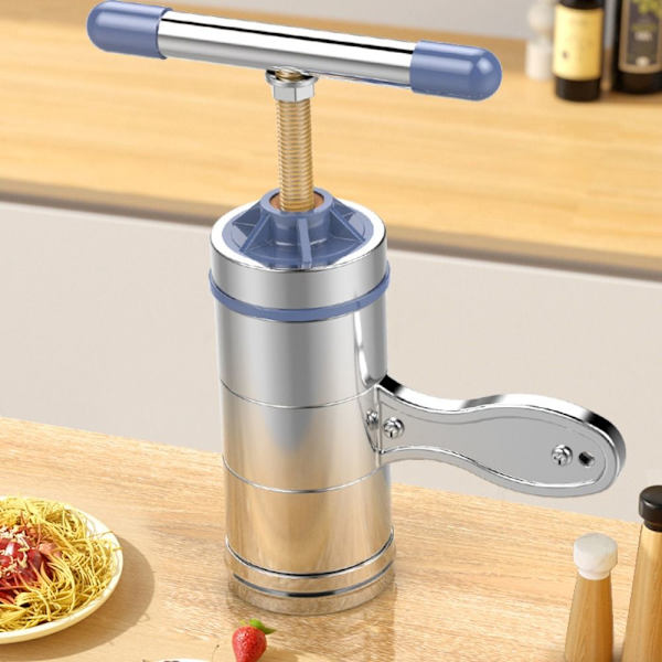 Manuel Nudel Pasta Maker Press Machine GRÅ grey