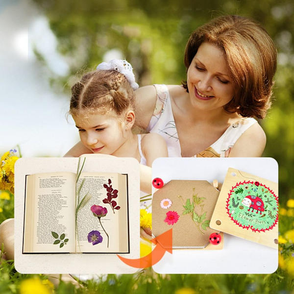 Pressad blomsats Blompresskit Tiny Flower Conservation Kit