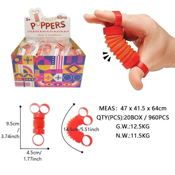Mini Fidget Tube Legetøj Sensorisk Legetøj Stretch Pipe Værktøj