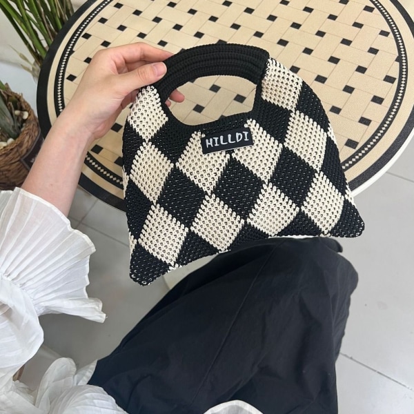 Kudottu laukku Crossbody Laukku PINK pink