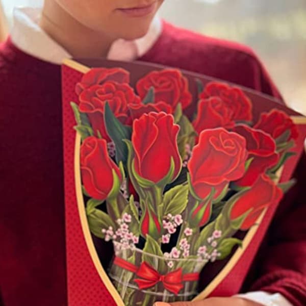 3D Pop-up bukett papper blommor LILY LILY Lily