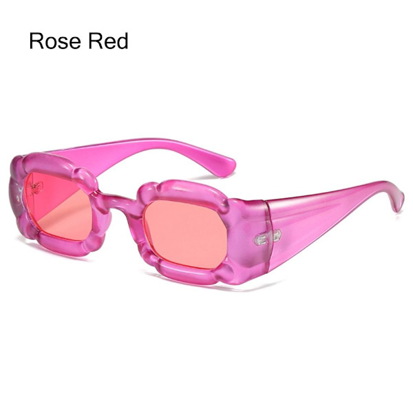 Y2K Aurinkolasit Punk Aurinkolasit ROSE RED Rose Red