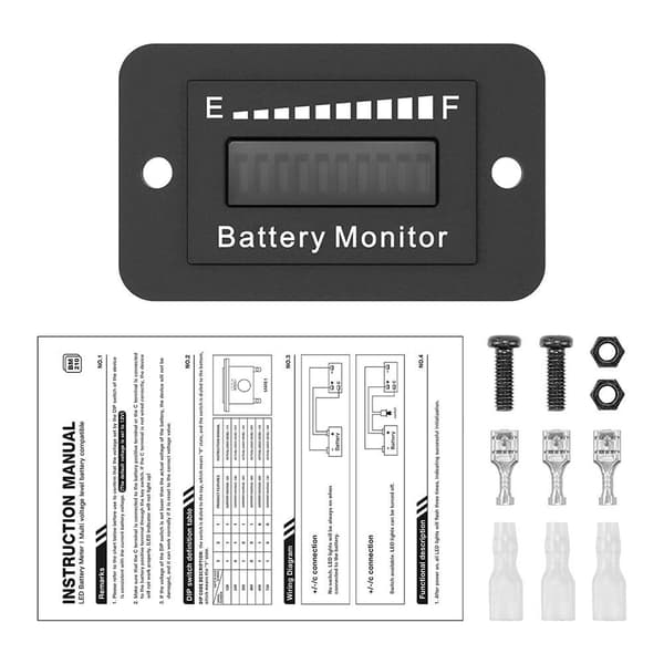 Batteriindikator måler 36 volt måler