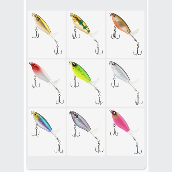 Propeller Warbler lokke Overflade lokkemad 6.5G 8CMD D 6.5g 8cmD