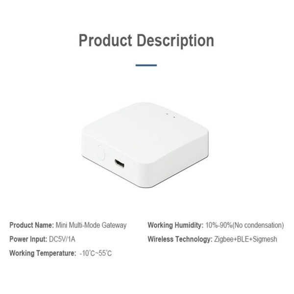 Smart Gateway Hub-fjernkontroll ZIGBEE