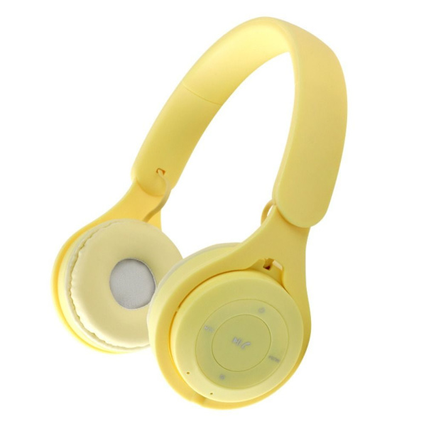 Hovedtelefoner Trådløse Bluetooth hovedtelefoner GUL Yellow