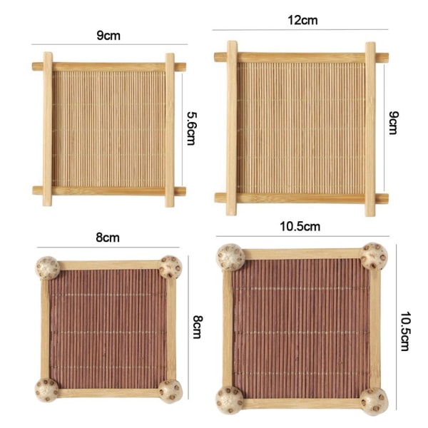 3 kpl Cup Mat Bamboo Coasters D2 D2 D2