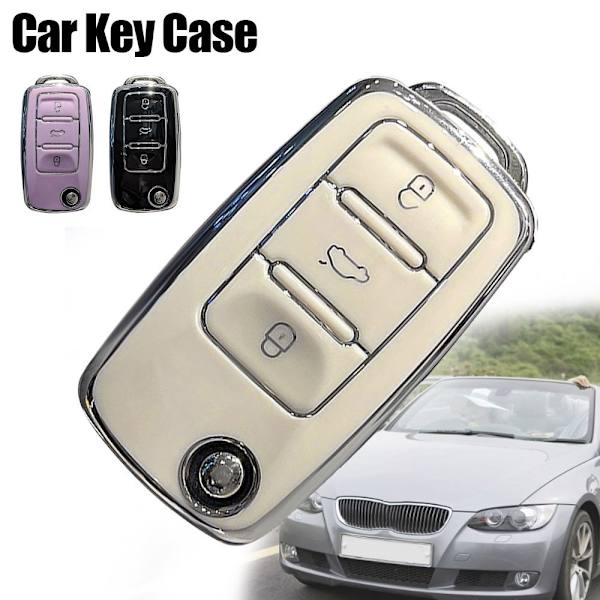 Auton case Avainkotelon case COVER White