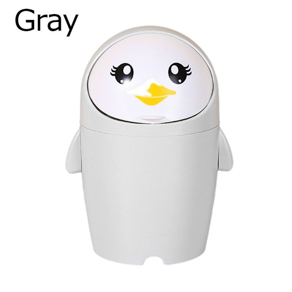 Desktop skraldespand Pingvin skraldespand GRÅ Gray