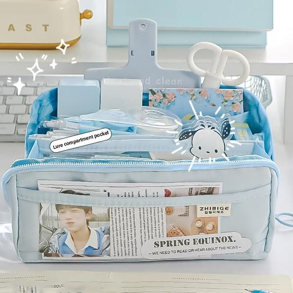 Penneveske Blyantveske BLÅ Blue