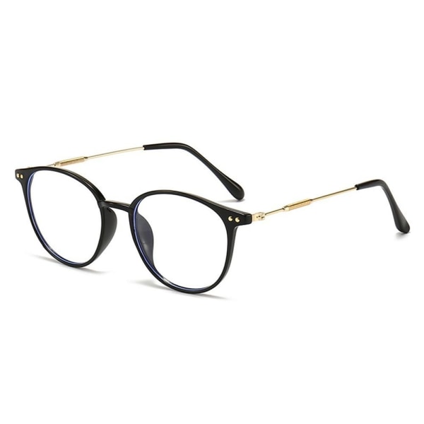 Anti-blåt lys læsebriller Runde briller BRUN STYRKE brown Strength 100