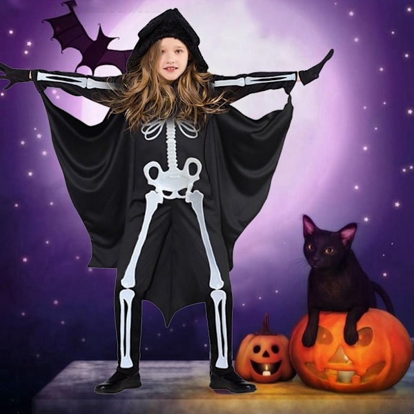 Halloween-lepakkoasu Lasten Cosplay-asut 130 130