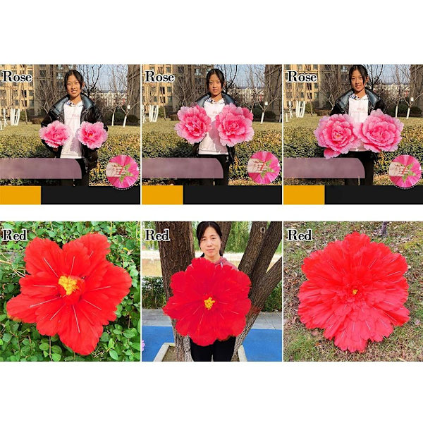 30/40/50cm Peon Kunstige Blomster ROSE 40CM Rose 40cm