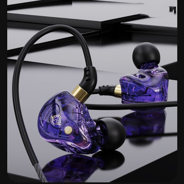 Hörlurar Hörlurar LILA 3.5MM 3.5MM purple 3.5mm-3.5mm