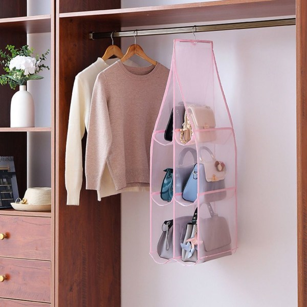 Garderobe Opbevaringstaske Skab Organizer PINK M pink M