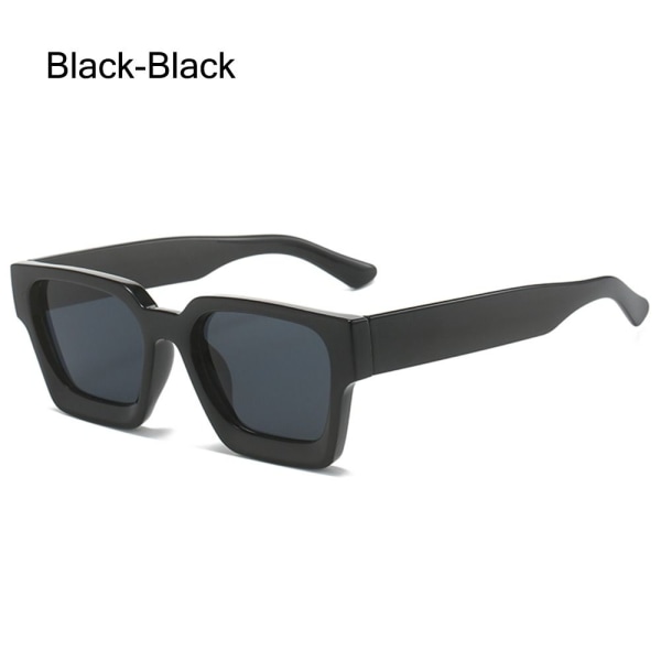 Tykke Firkantede Solbriller Rektangelskjermer SORT-SORT SORT-SORT Black-Black