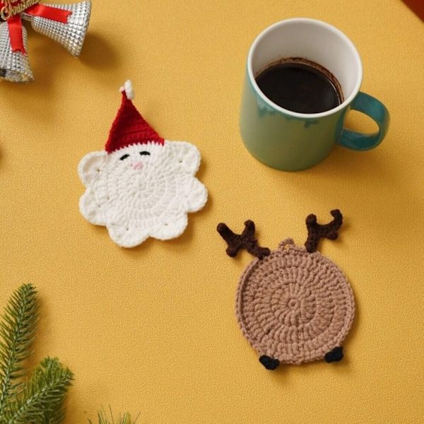 Håndlavede Skildpadde Coasters til Krus Kaffekopper HJØRT Deer