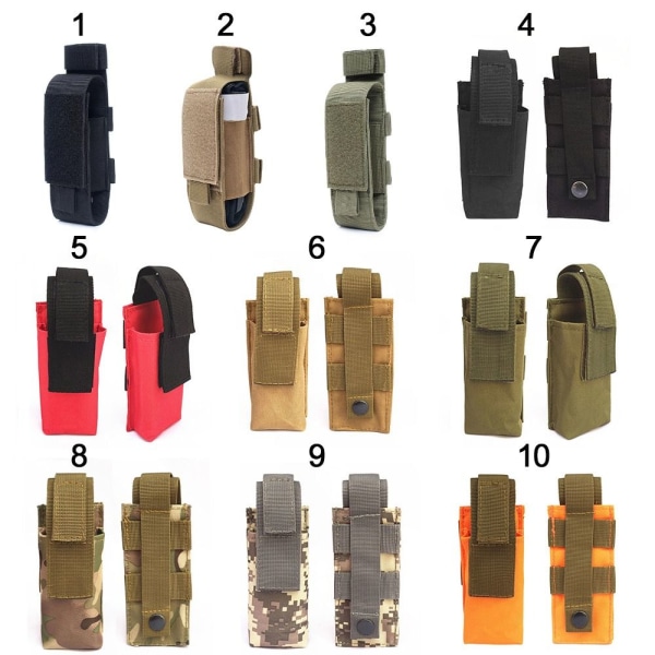 Tactical Molle Holder Lommelykt Nylonpose 2 2 2