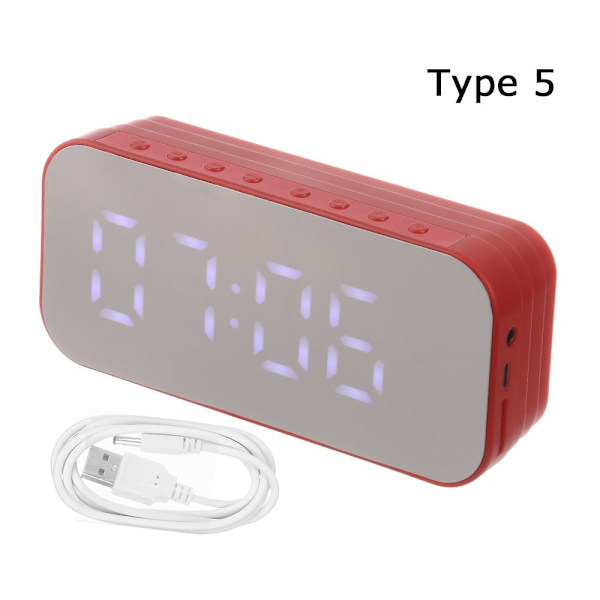 Digital väckarklocka Nummer Tabellklocka 5