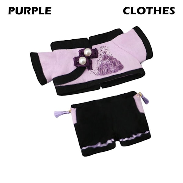 20cm Nukkevaatteet Nukke Cheongsam PURPURIA VAATTEET VAATTEET Purple Clothes-Clothes