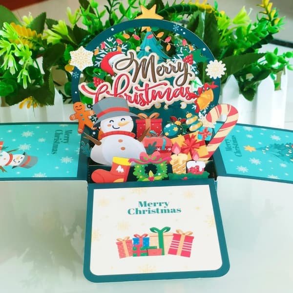 3D pop-up buket papirblomster A A A