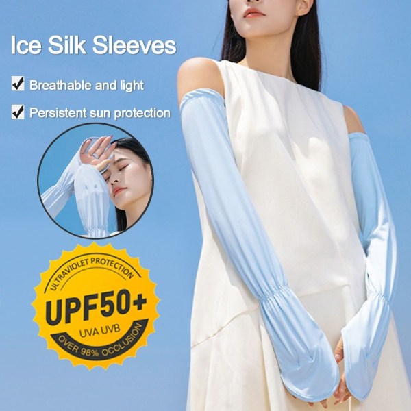 Ice Silk Sleeves Lösa armärmar VIT STYLE1 STYLE1 white style1-style1