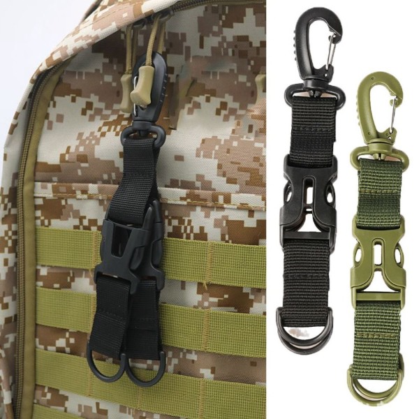 Molle Ribbon Hook EDC Outdoor Clip SVART Black