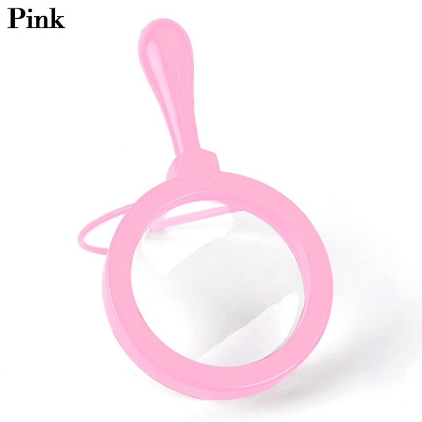 Kädessä pidettävä suurennuslasi 3X suurennusvaaleanpunainen Pink