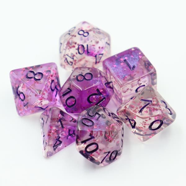 7 Stk/sett DND Terning Polyhedral Terning GUL GUL yellow