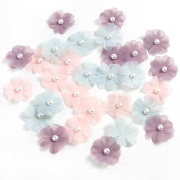 50st Rose falska blommor DIY Hantverk Dekor MULTI Multi