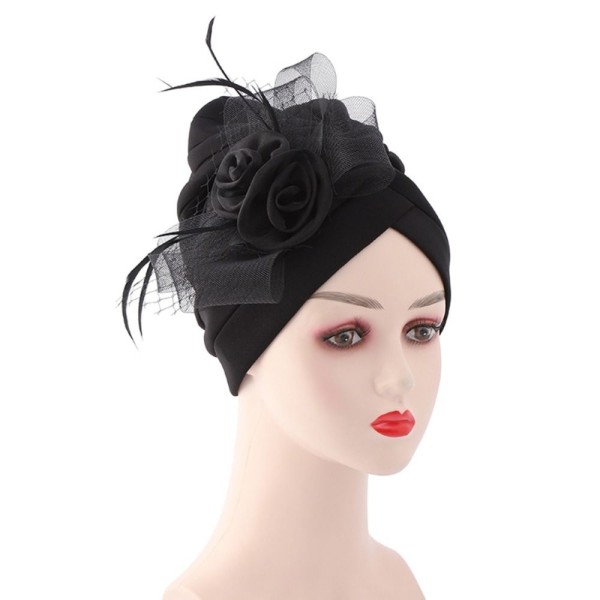 Turban Hattar Dam Hijab SVART black