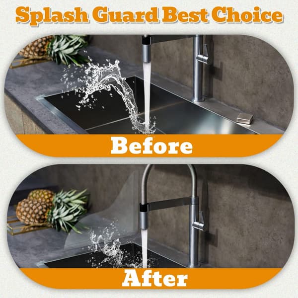 4 STK Dusj Splash Guard Badekar Splash Guard Akrylvask