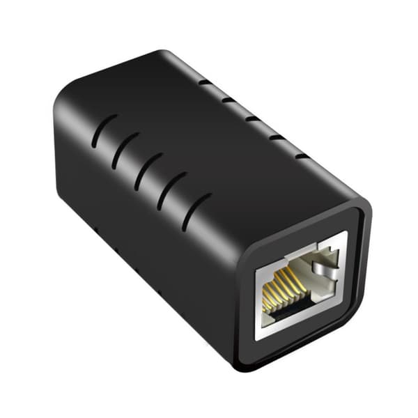 Ethernet Coupler Extender Adapter BLACK STYLE 1 STYLE 1 Black Style 1-Style 1